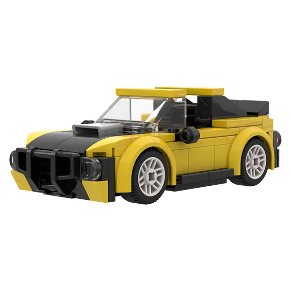 Brixies Plus - Yellow Mini Racer (135pcs)