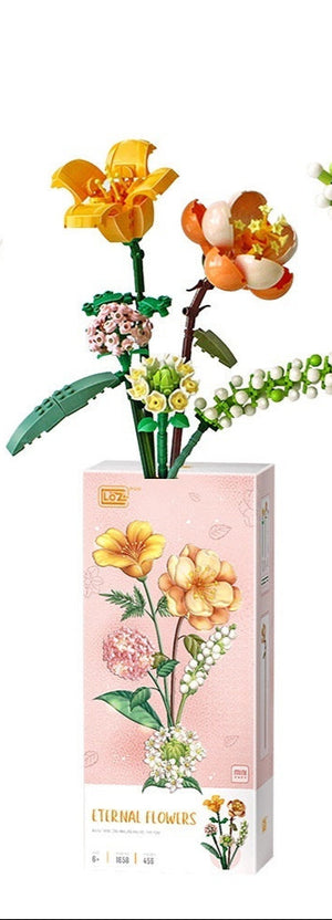 LOZ Fleur Éternelle - Hibiscus, Lys, Marguerite, Hortensia (456 pièces)