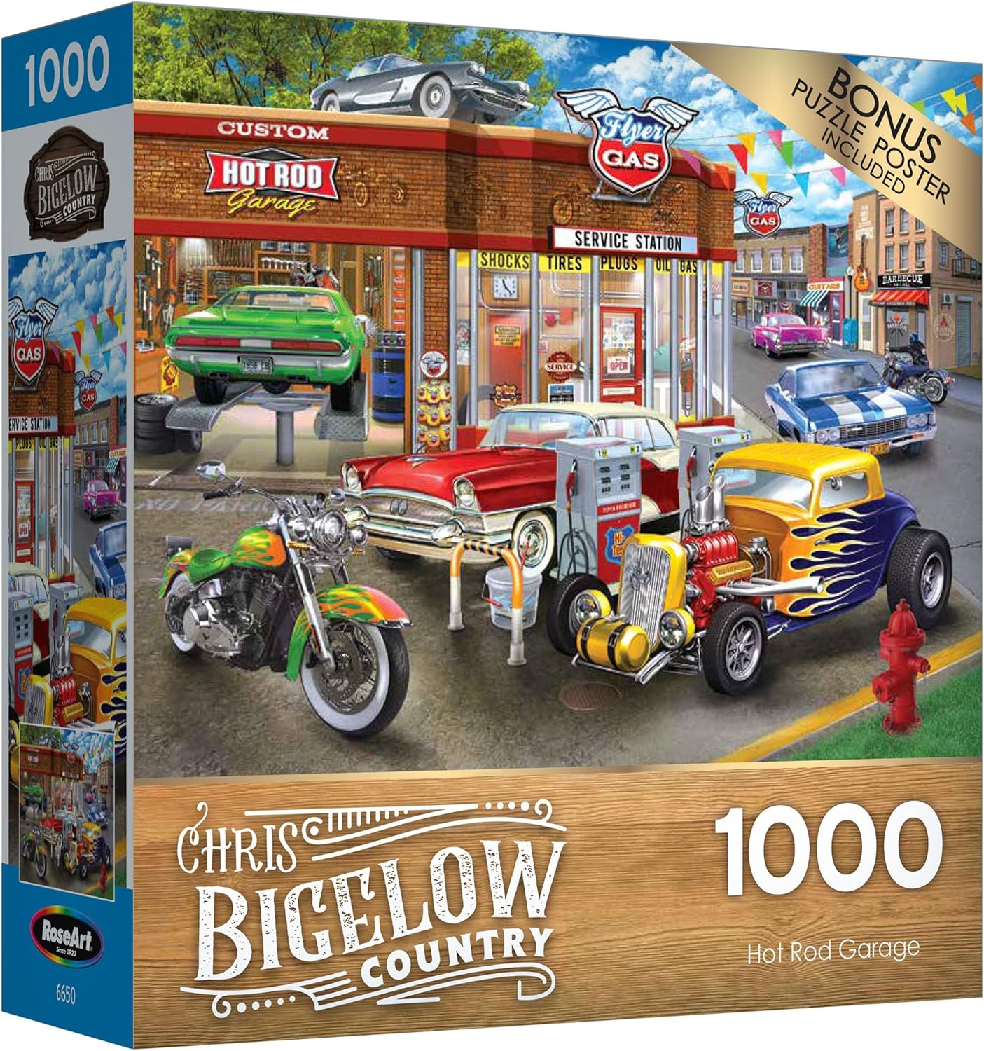 DMG Hot Rod Garage, Chris Bigelow (1000 pièces) (BOÎTE ENDOMMAGÉE) 