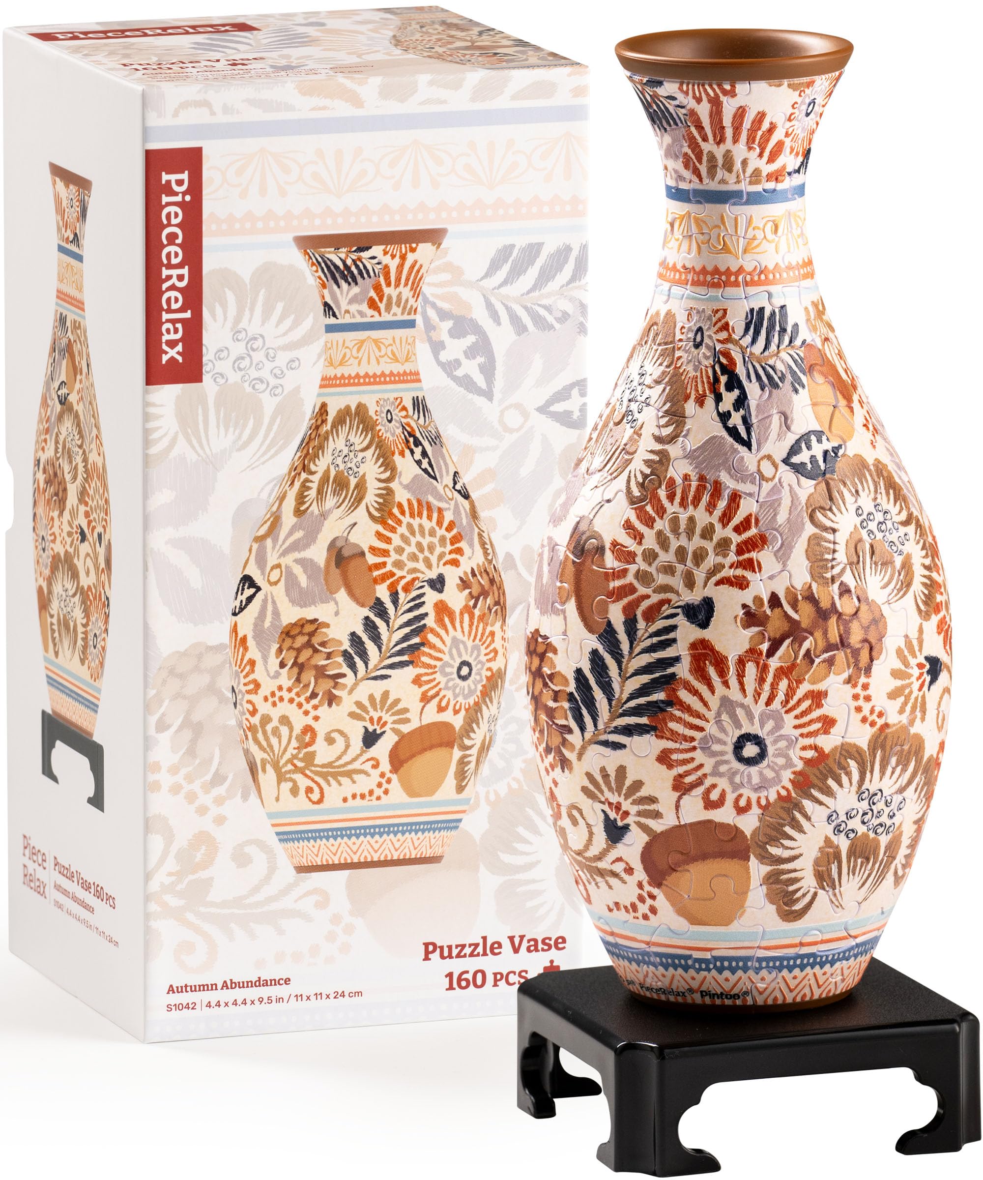 Vase Puzzle 3D - Abondance Automnale