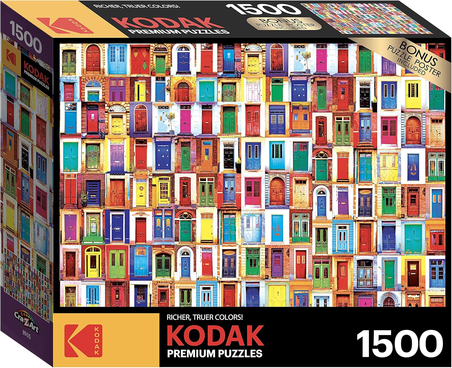 Kodak - Collage of Ancient Colorful Doors From Around the World (1500pcs)