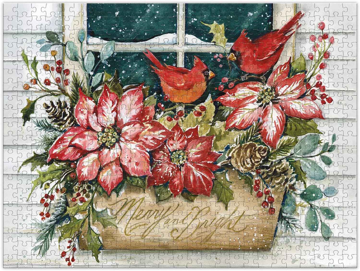 Poinsettia Window (500pcs)