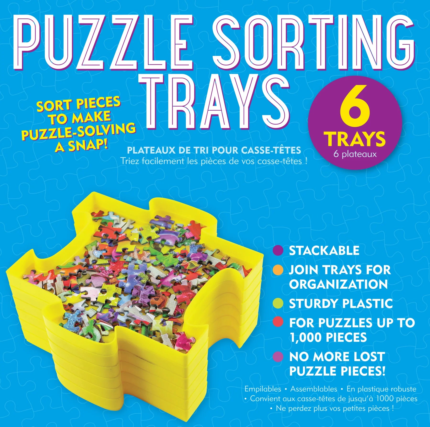 Plateaux de tri de puzzle