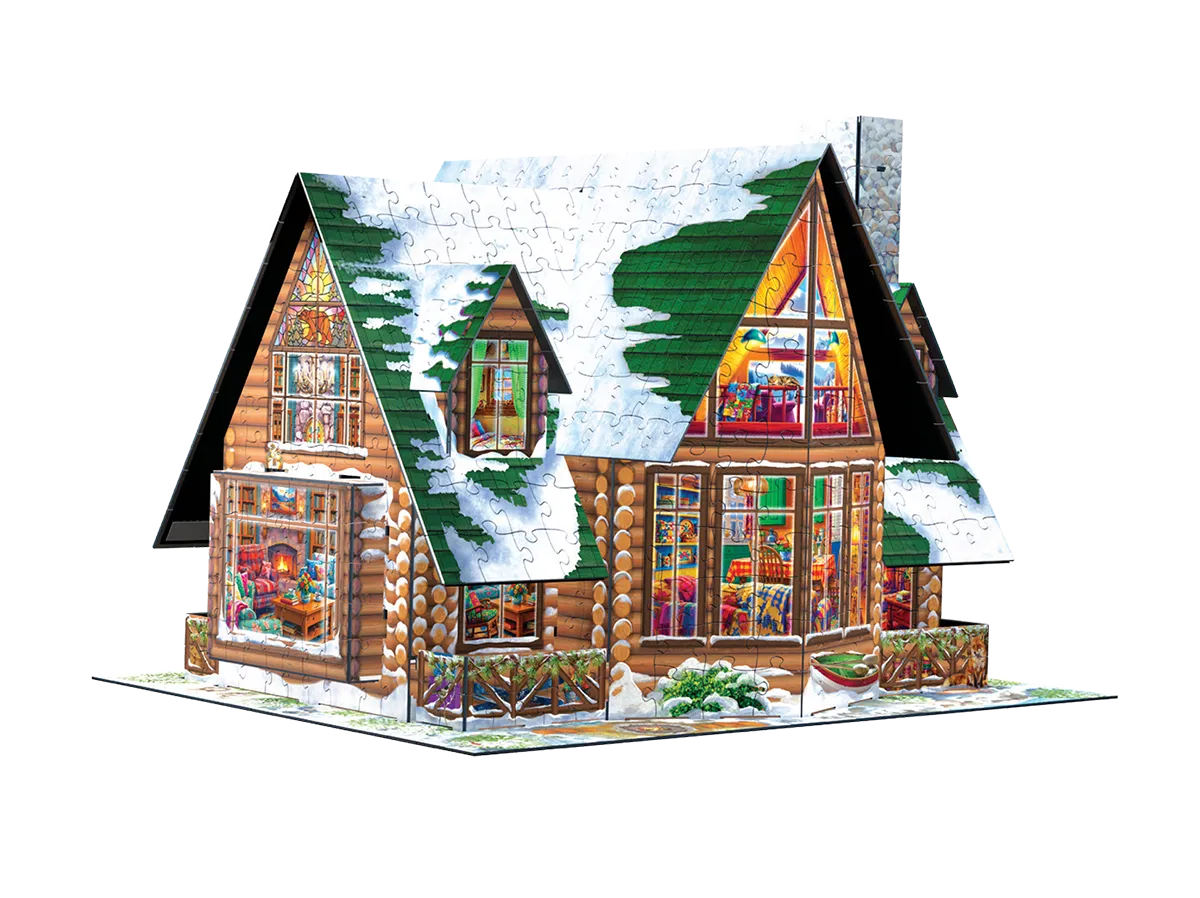 3D Log Cabin