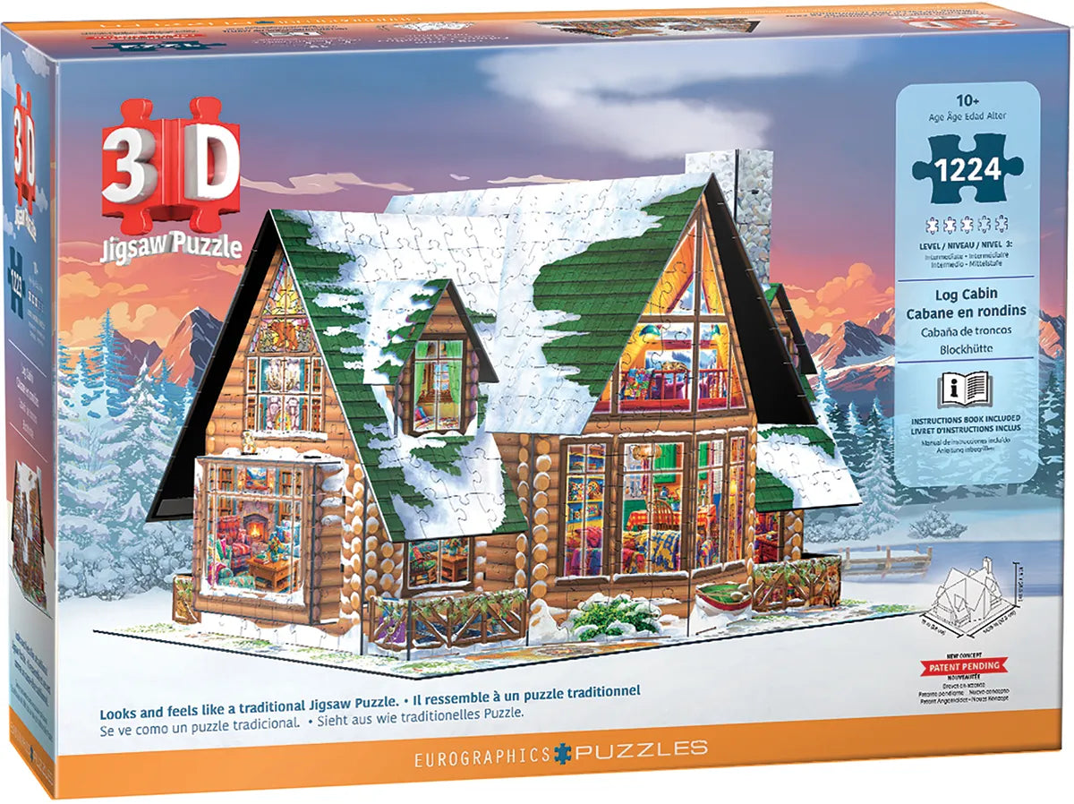 3D Log Cabin