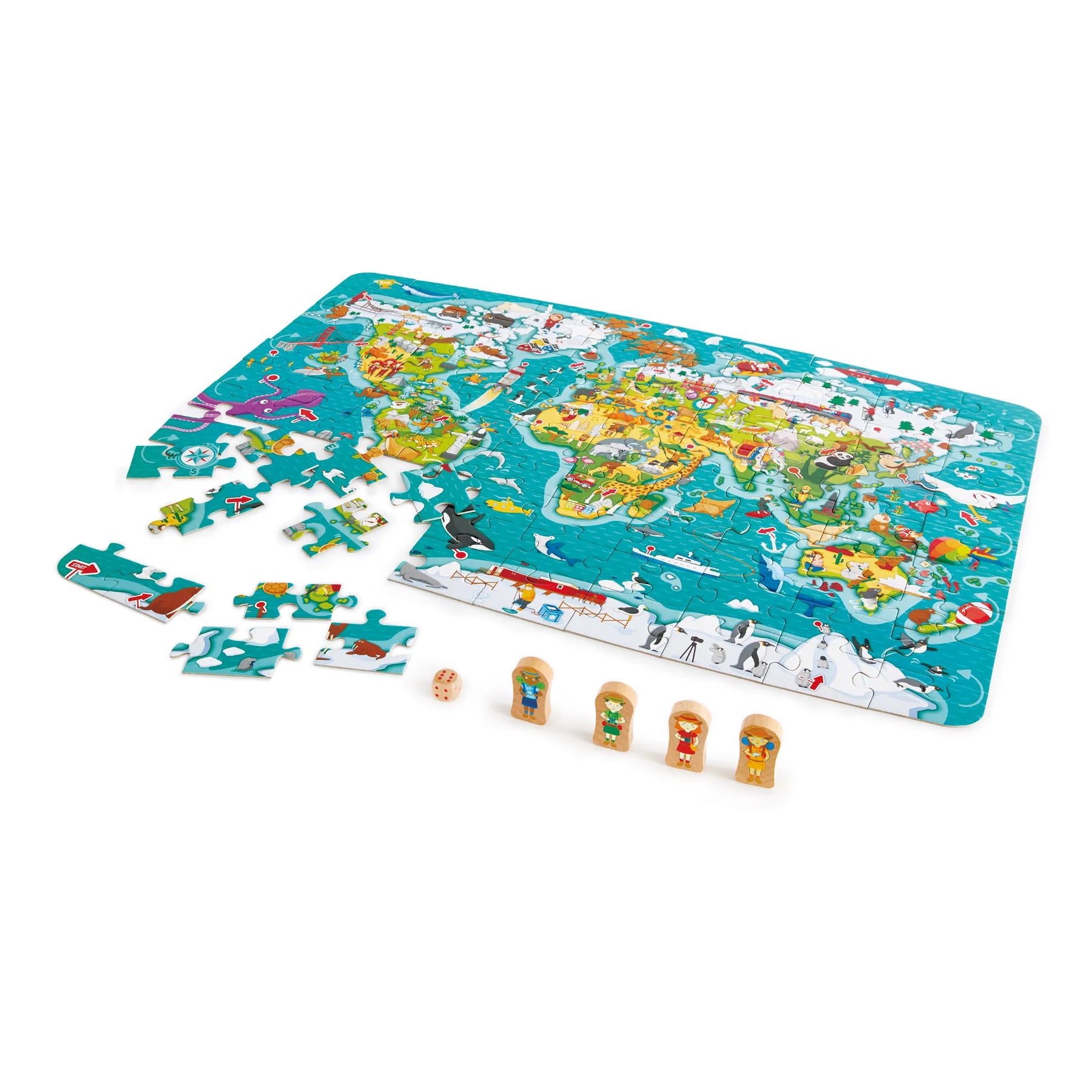 2-in-1 World Tour Puzzle & Game