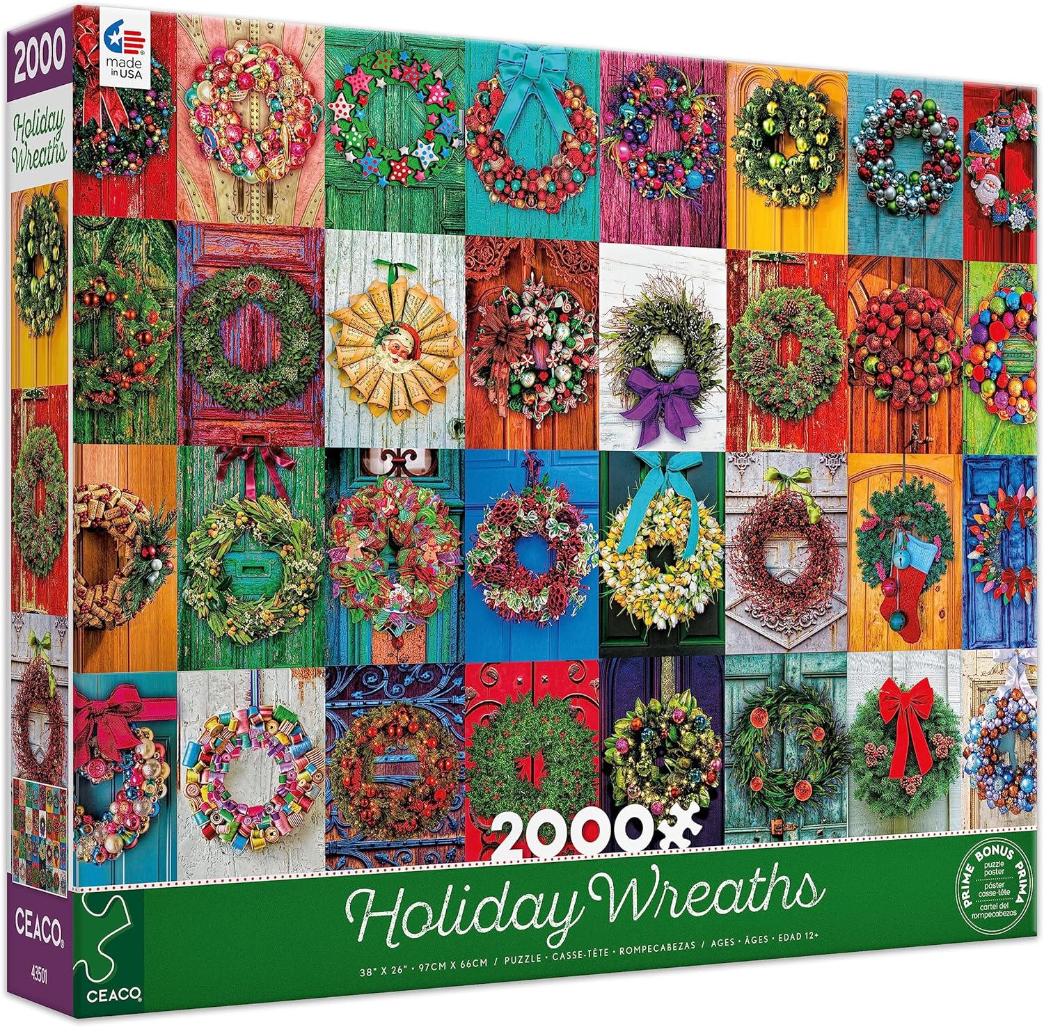 Holiday Wreaths, Alison Lee (2000pcs)