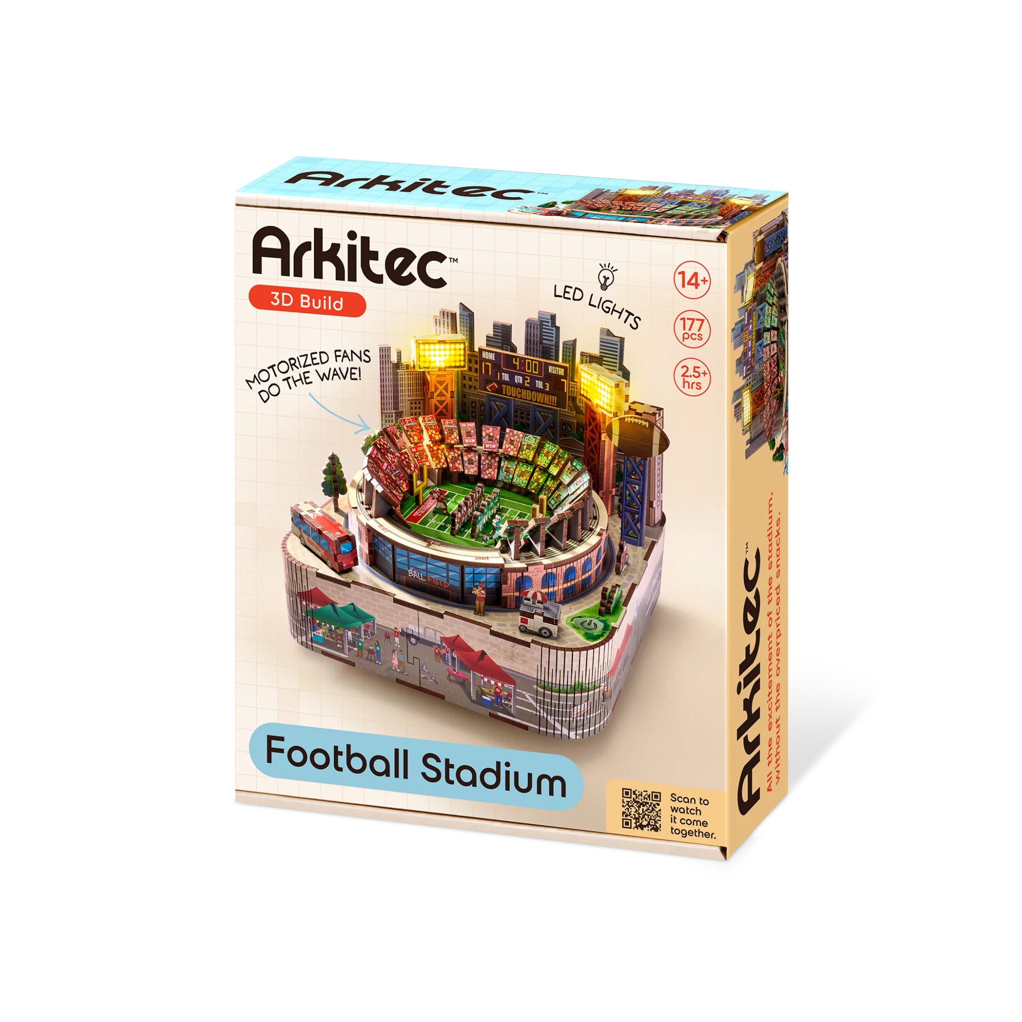 3D MiniScapes™ - Football Stadium (WOOD)