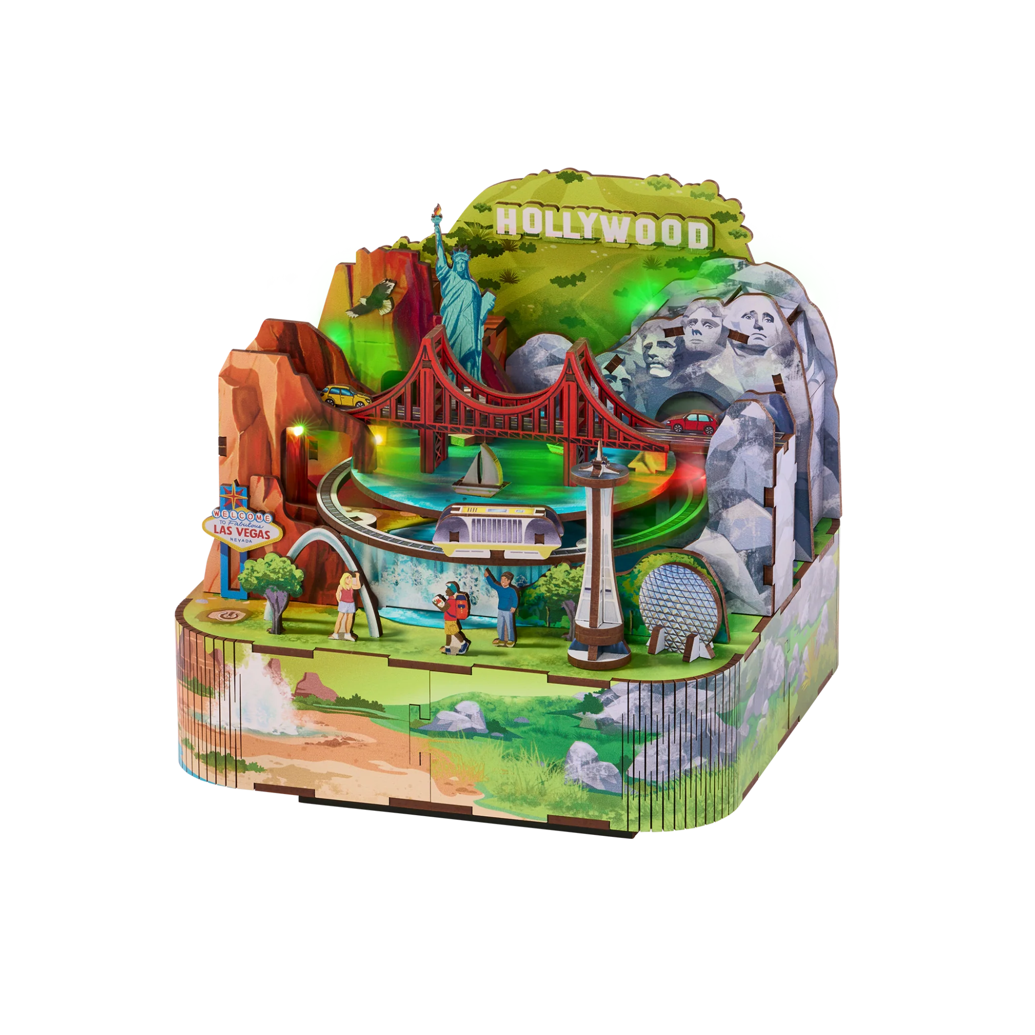 3D MiniScapes™ - National Landmarks (WOOD)