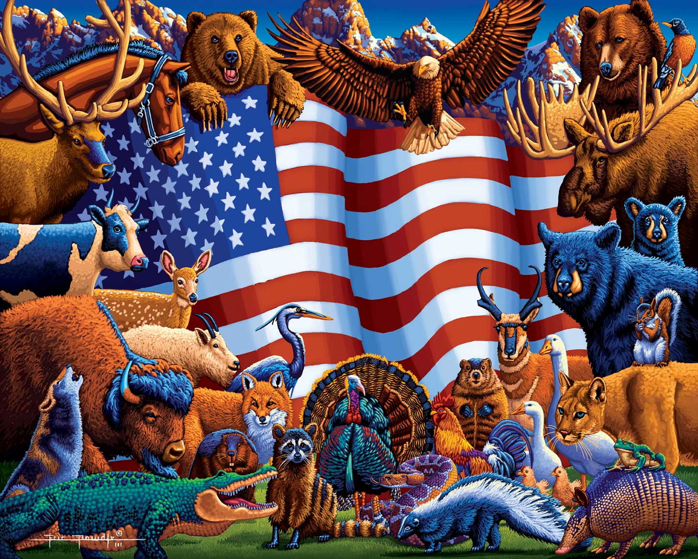 Dowdle Animals of America (100pcs)
