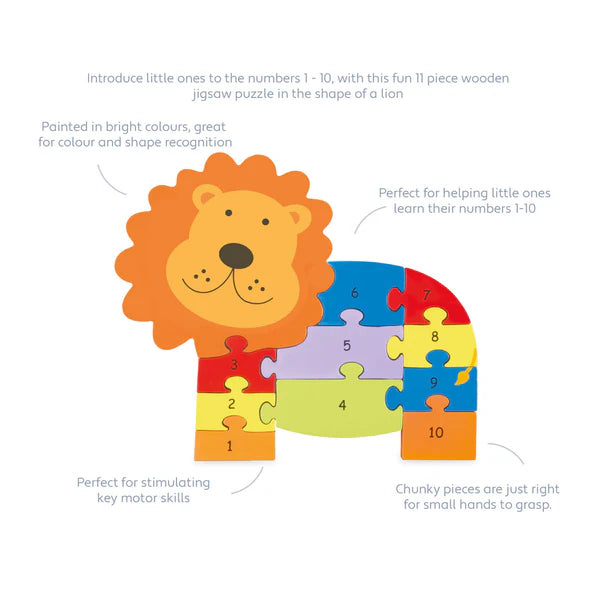 DMG Lion Number Puzzle (DAMAGED BOX)