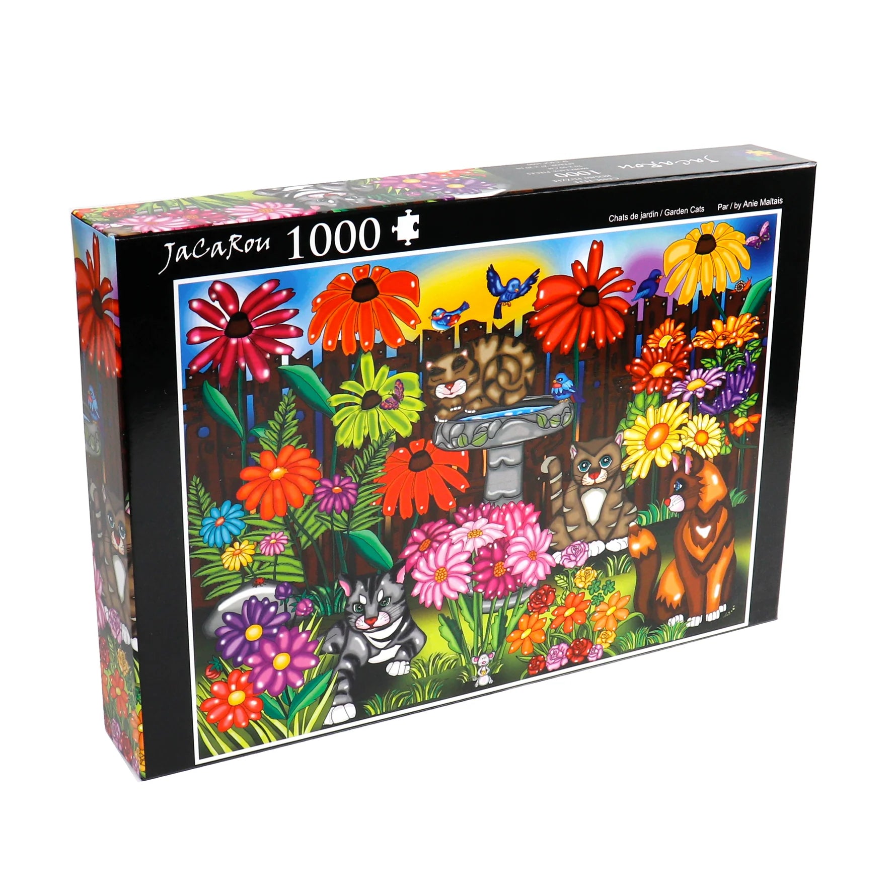 Chats de Jardin / Garden Cats, Anie Maltais (1000pcs)
