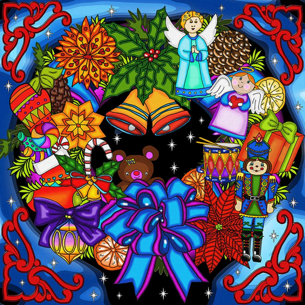 Diamond Painting - Couronne de Noel/Christmas Wreath, Anie Maltais