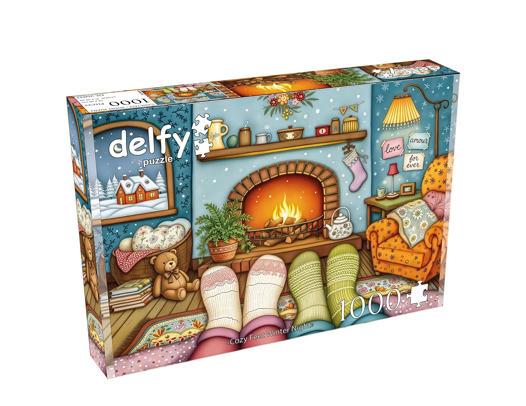 Cozy Feet, Winter Night (1000pcs)