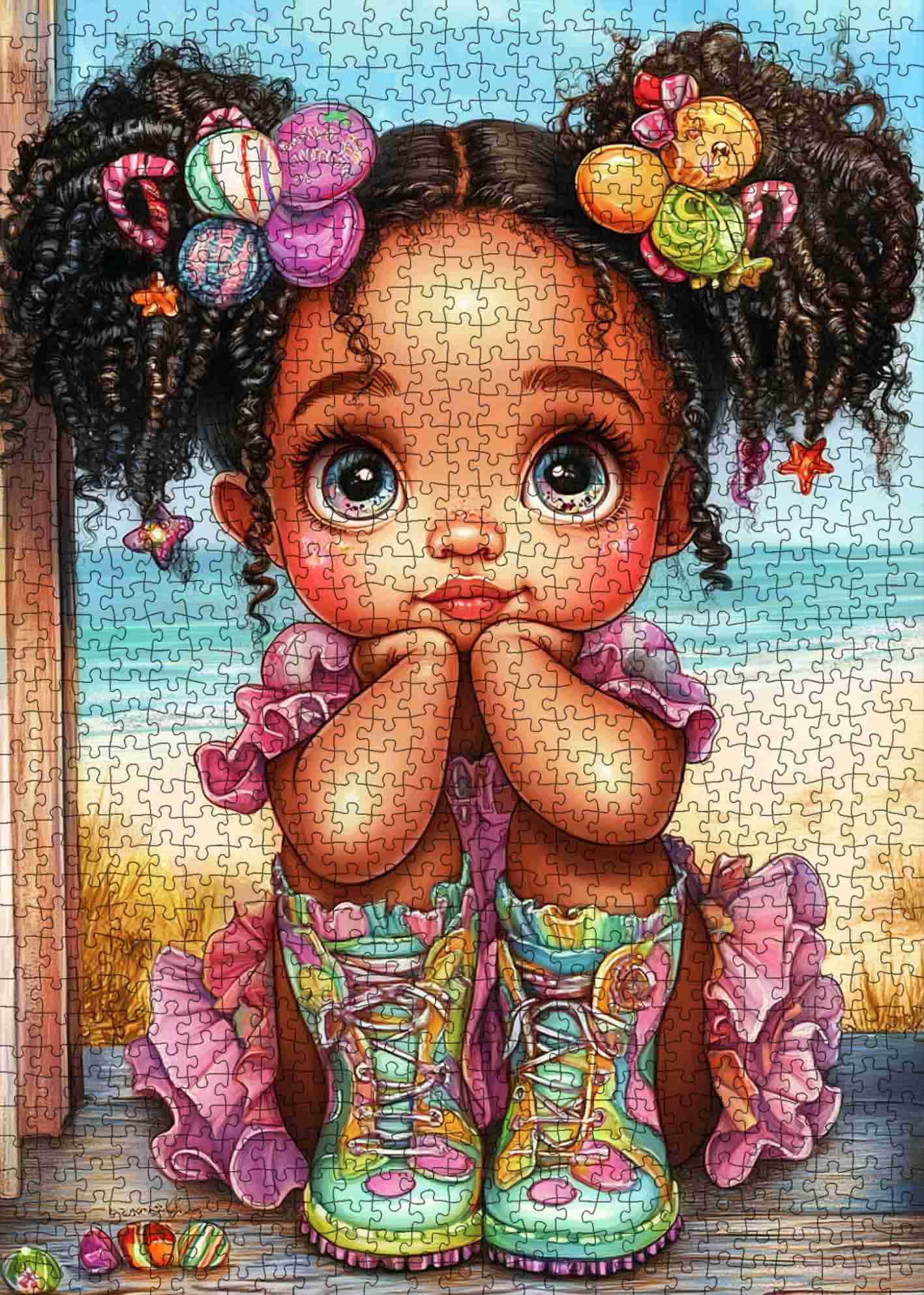 Candy Hair Girl (1000pcs)
