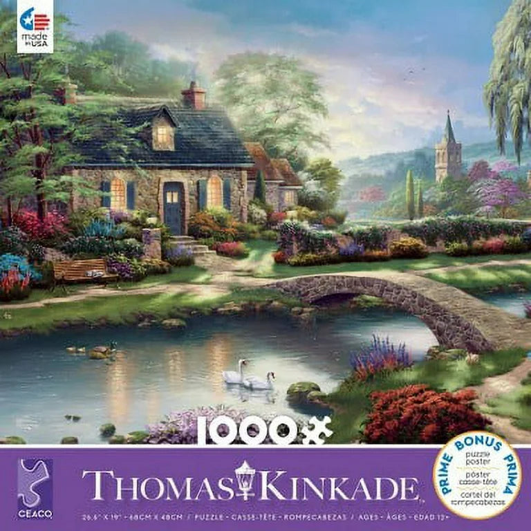 PFG Stoney Creek Cottage, Thomas Kinkade (Usage/Used - PUZZLES FOR GOOD)