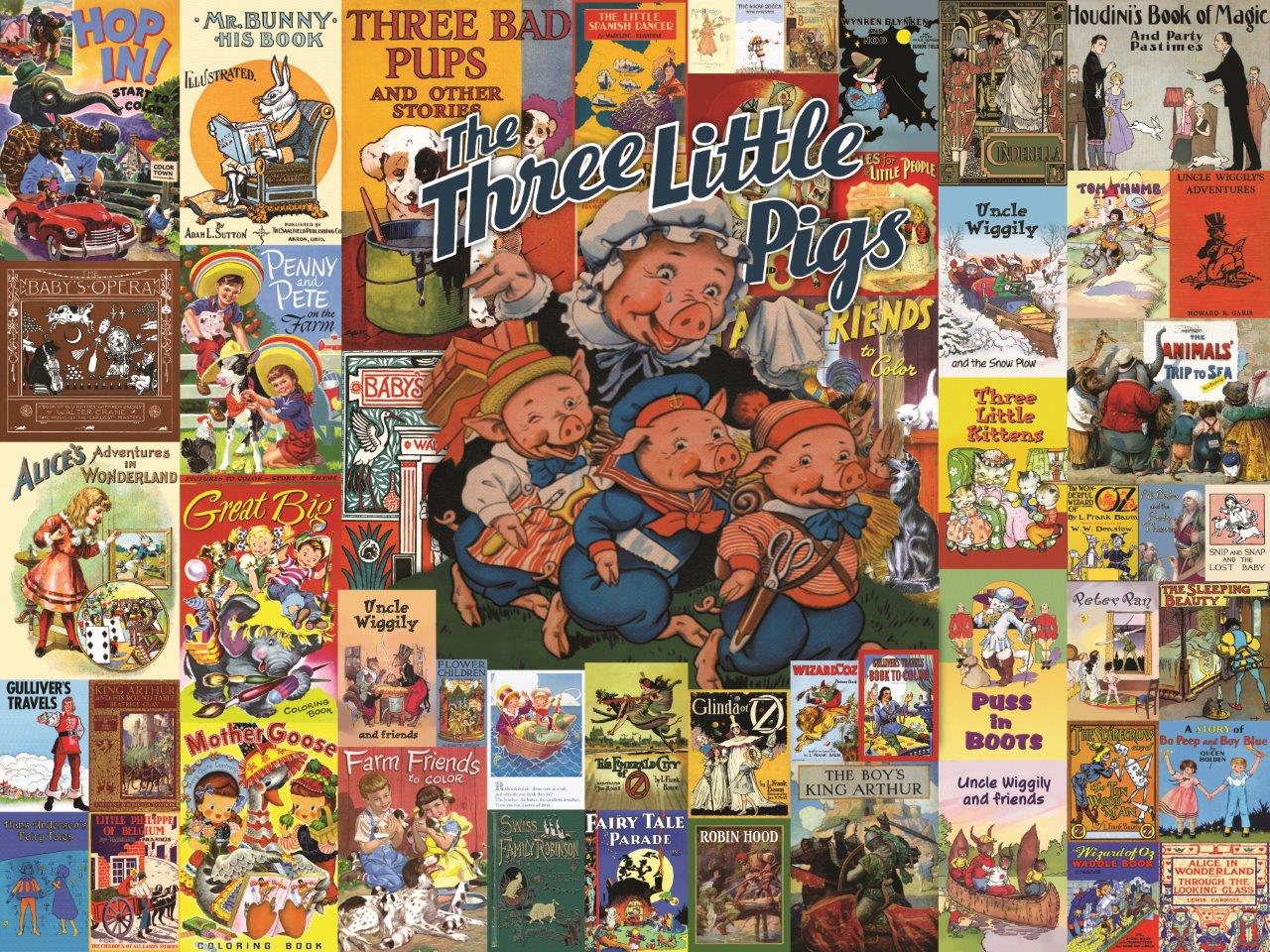 Affiches vintage - histoires au coucher (550pcs)