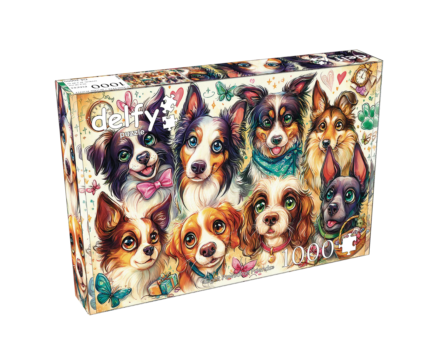 Eight Pawsome Friends (1000pcs)