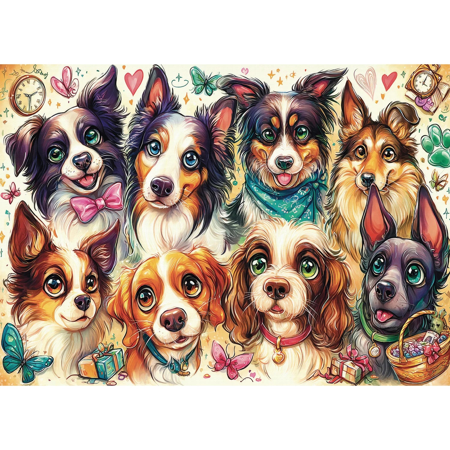 Eight Pawsome Friends (1000pcs)