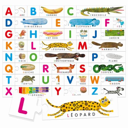 Alphabet Tactile Montessori (puzzle éducatif)