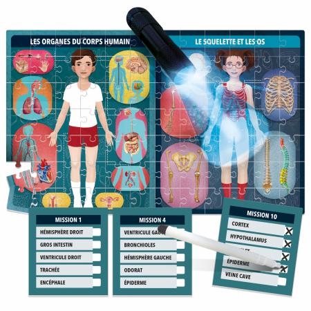 Le Corps Humain aux Rayons X (puzzle éducatif)