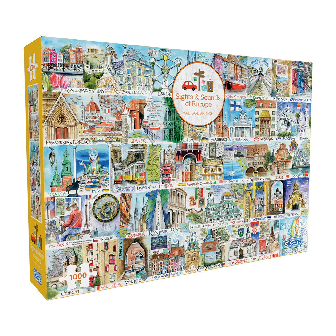 Sights & Sounds of Europe, Val Goldfinch (1000pcs)