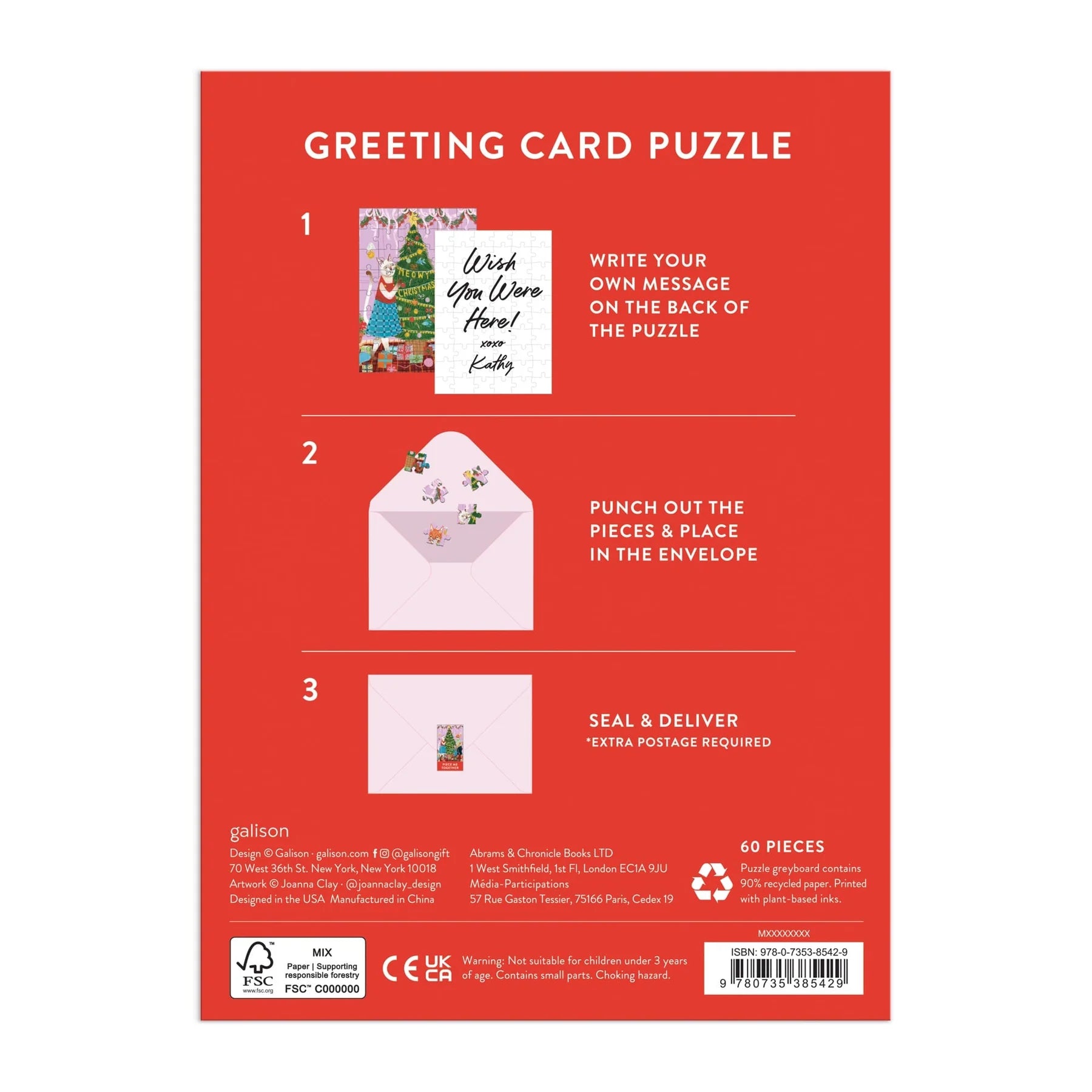 Greeting Card - Meowy Christmas (60pcs)