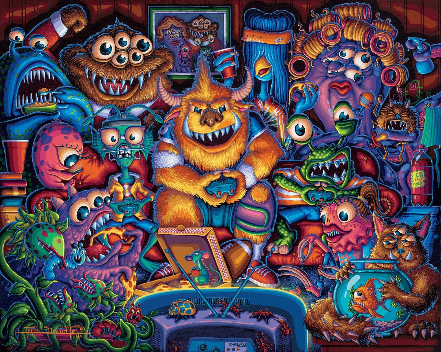 PFG Dowdle Gaming Monsters (300 pièces) (Utilisé - PUZZLES FOR GOOD)