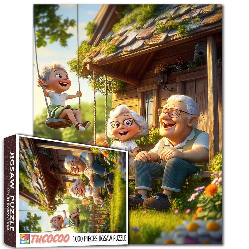 Playful Seniors - Grandparents Garden Swing (1000pcs)