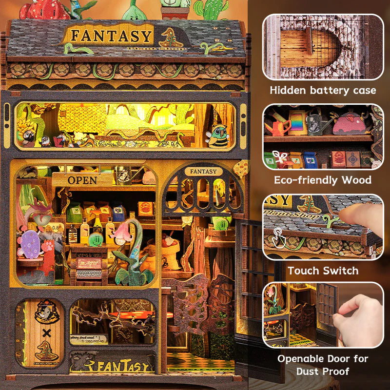 Book Nook - Fantasy Plant Shop (Wood)