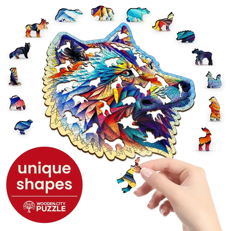 Wooden.City - Classy Wolf (250 pièces) (Puzzle en bois) 