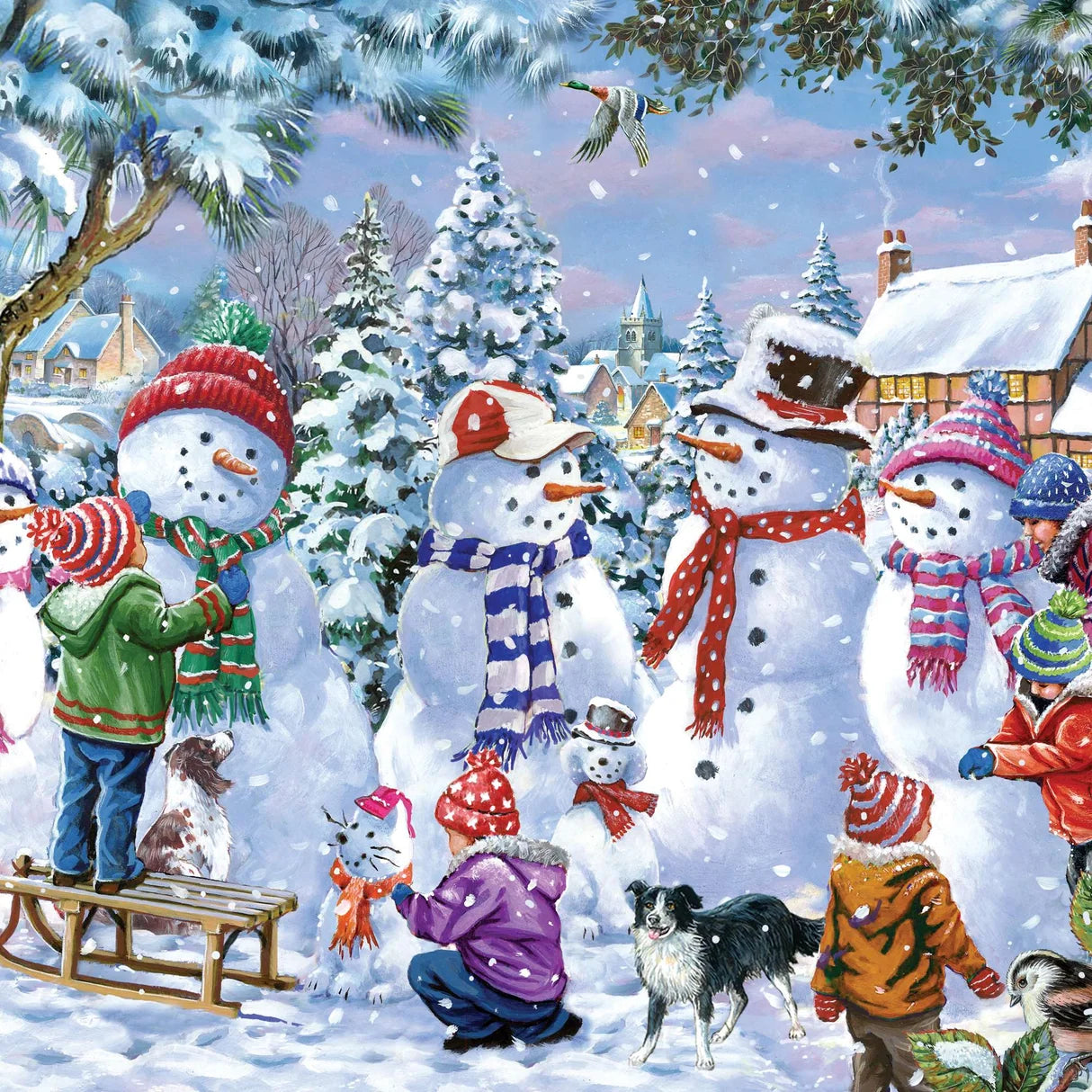 Seven Silly Snowmen (1000pcs)