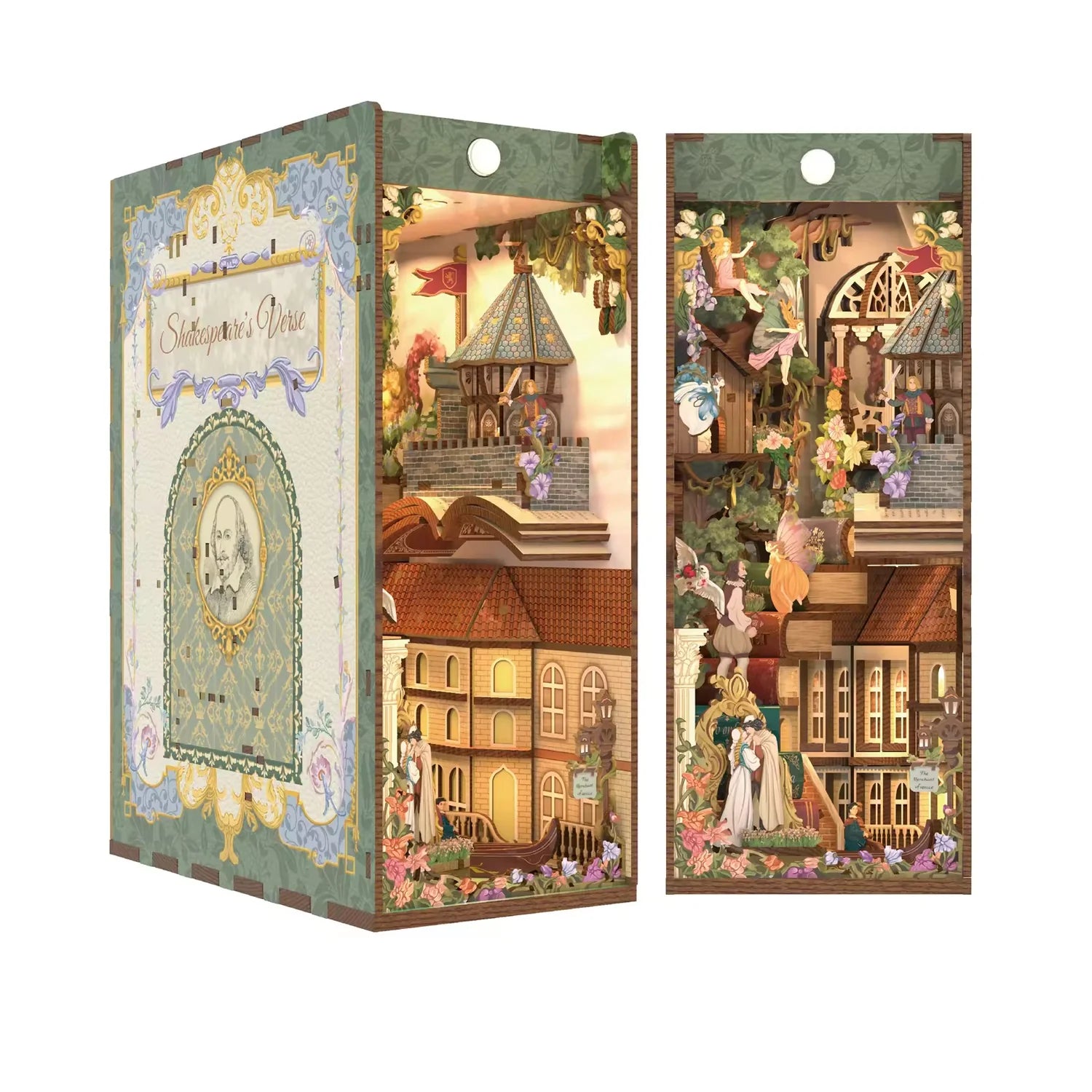 Book Nook - Shakespeare's Verse (Wood with dust cover)