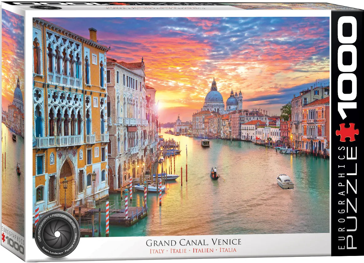 HDR Photography - Grand Canal, Venice, Italy (1000pcs)