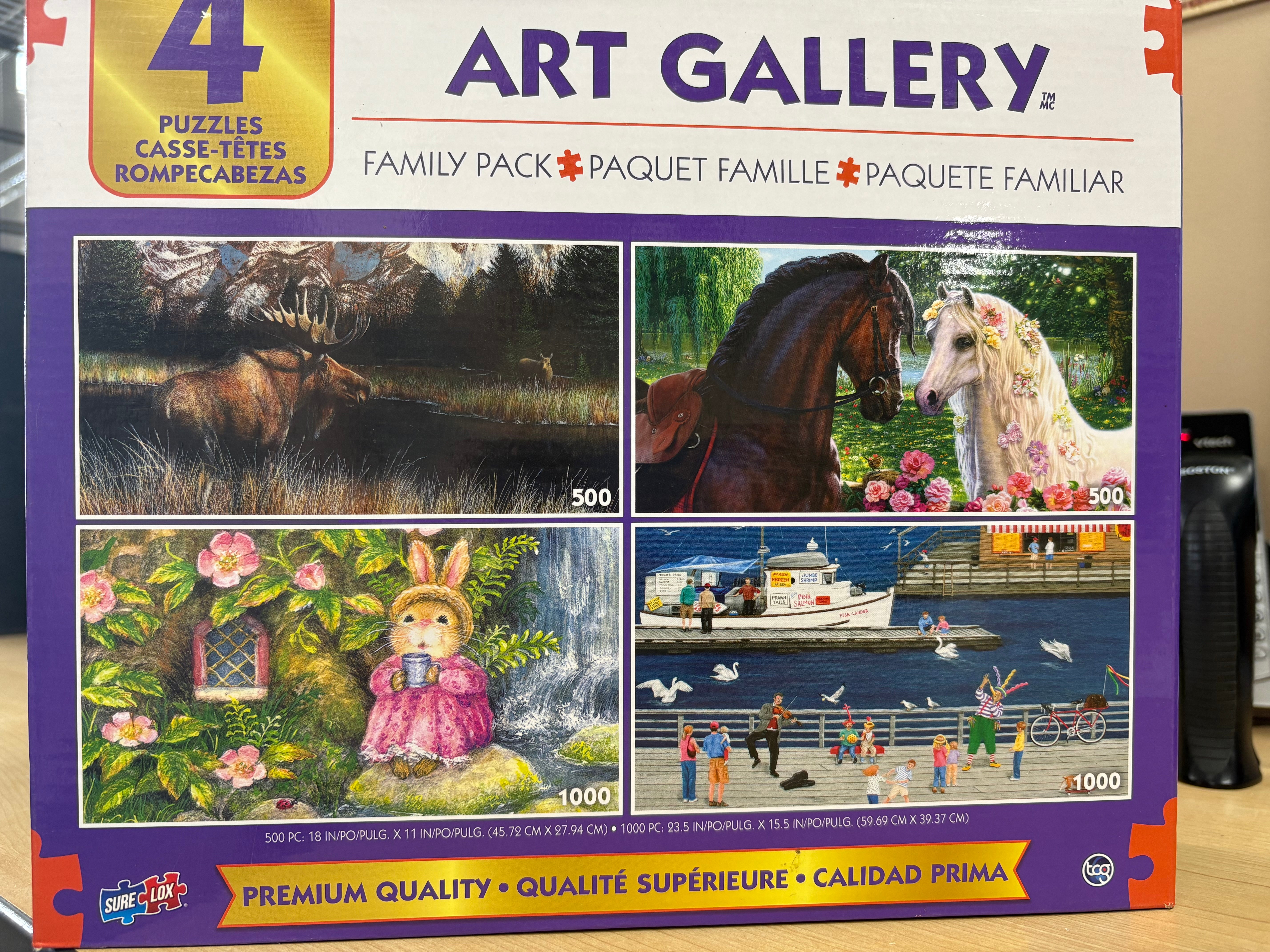 PFG Art Gallery 4-in-1 Multipack (Usage/Used - PUZZLES FOR GOOD)