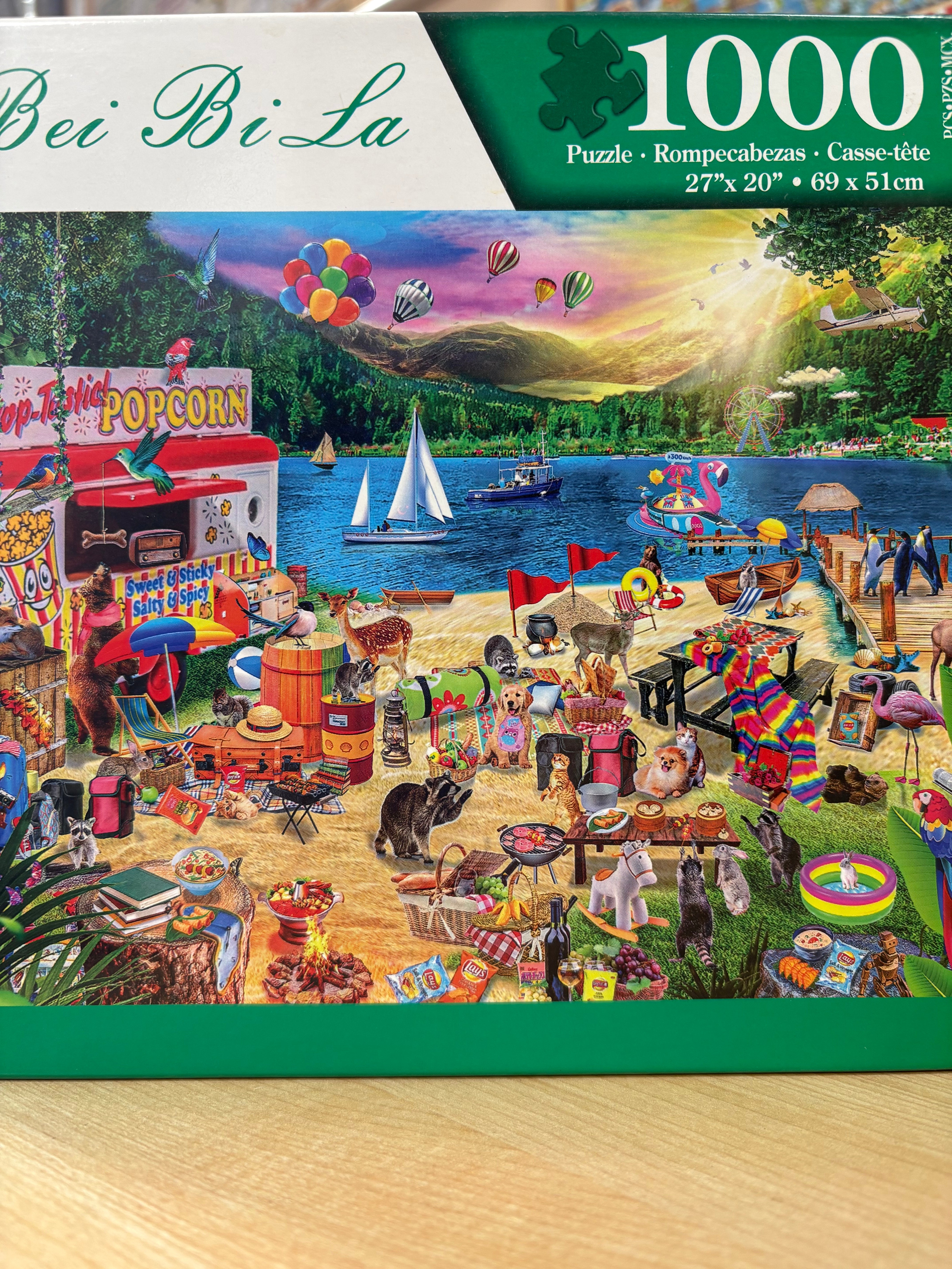 PFG Stand à pop-corn (1000 pièces) (État : usagé - PUZZLES FOR GOOD)
