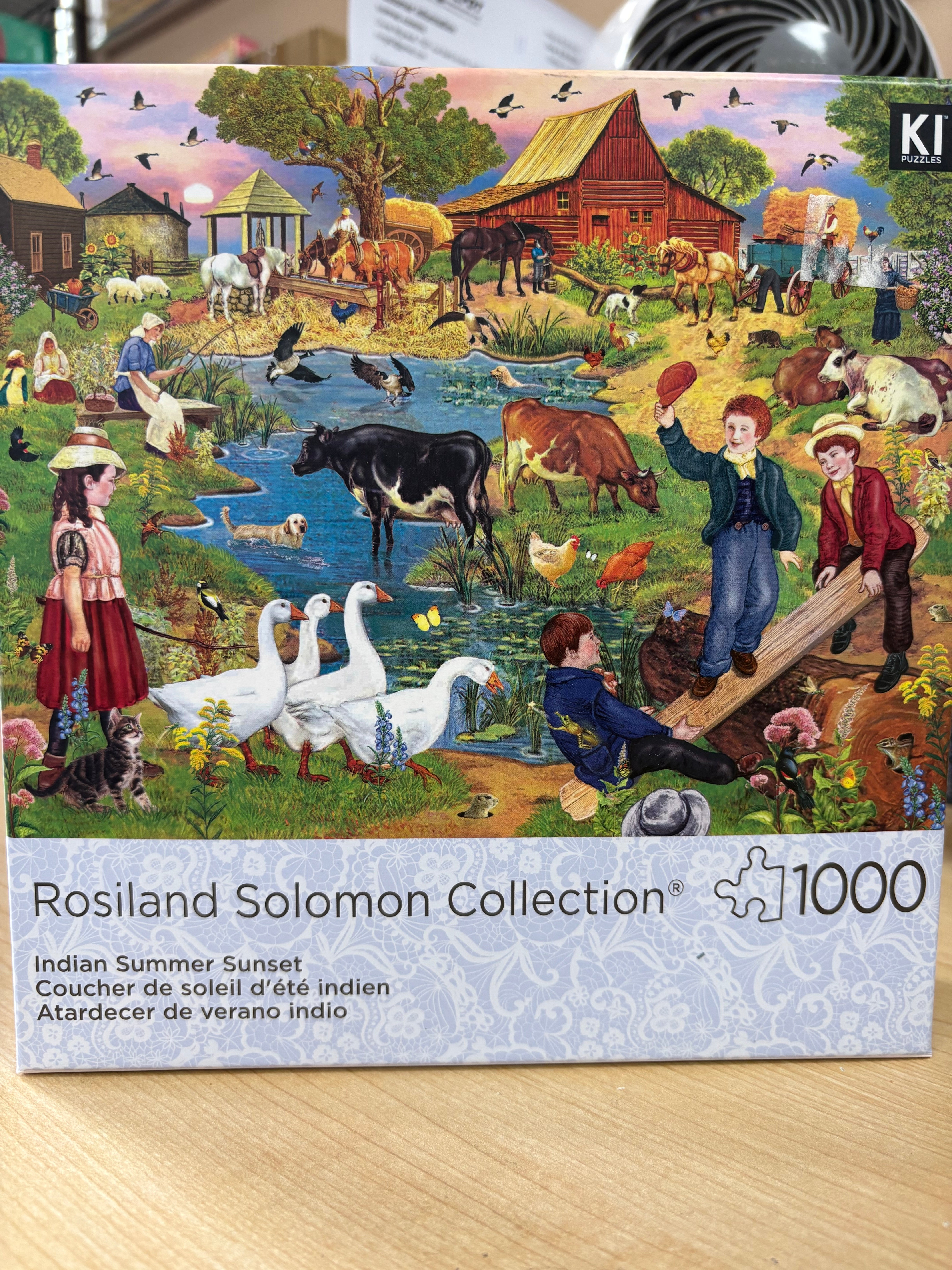 PFG Indian Summer Sunset, Rosiland Solomon (1000pcs) (Usage/Used - PUZZLES FOR GOOD)