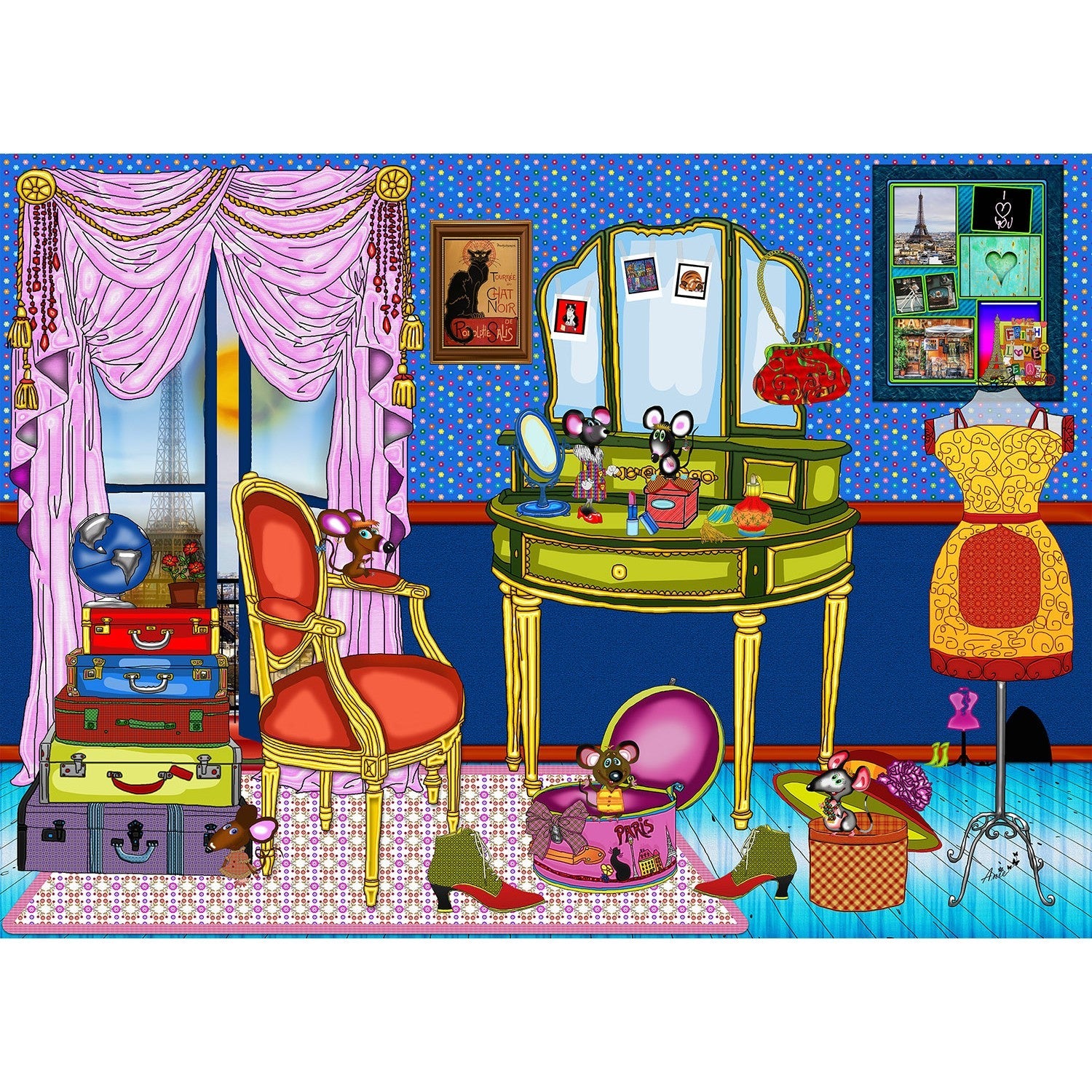 PFG One Day in Paris, Anie Maltais (1000pcs) (Usage/Used - PUZZLES FOR GOOD)