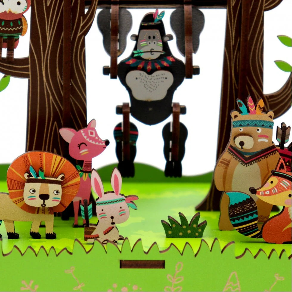 Jungle Games Music Box (Wood)