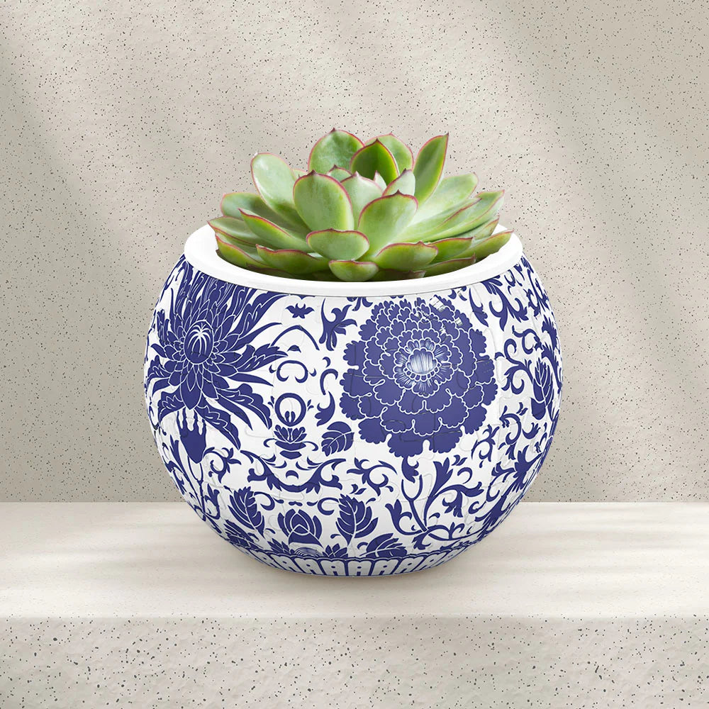 3D Puzzle Planter - Oriental Flower Ornament