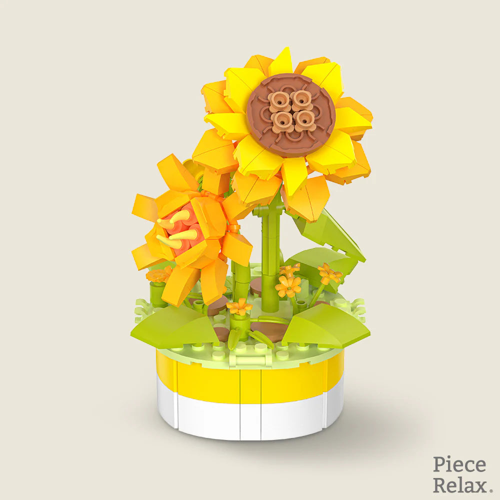 Mini Bricks Potted Plant - Sunflower (255pcs)
