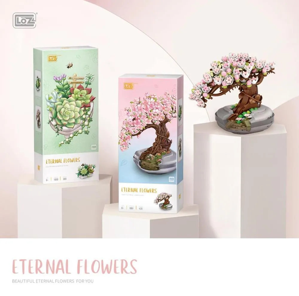 LOZ Eternal Flower Potted Plant - Sakura Bonzai (426pcs)