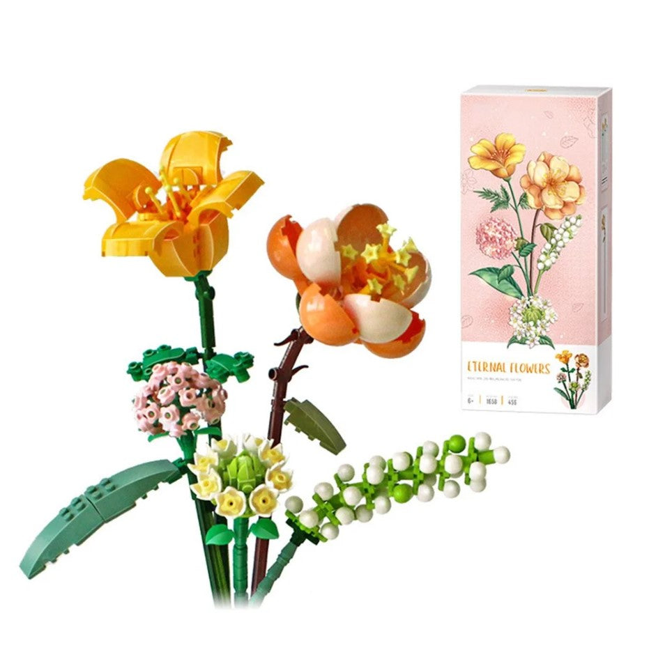 LOZ Eternal Flower - Hibiscus Lily Daisy Hydrangea (456pcs)