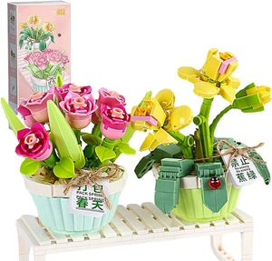 LOZ Micro Plants II - Orchidée Tulipe de Printemps (409 pièces)