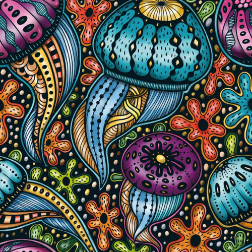 Mini doodle: méduse (72pcs)
