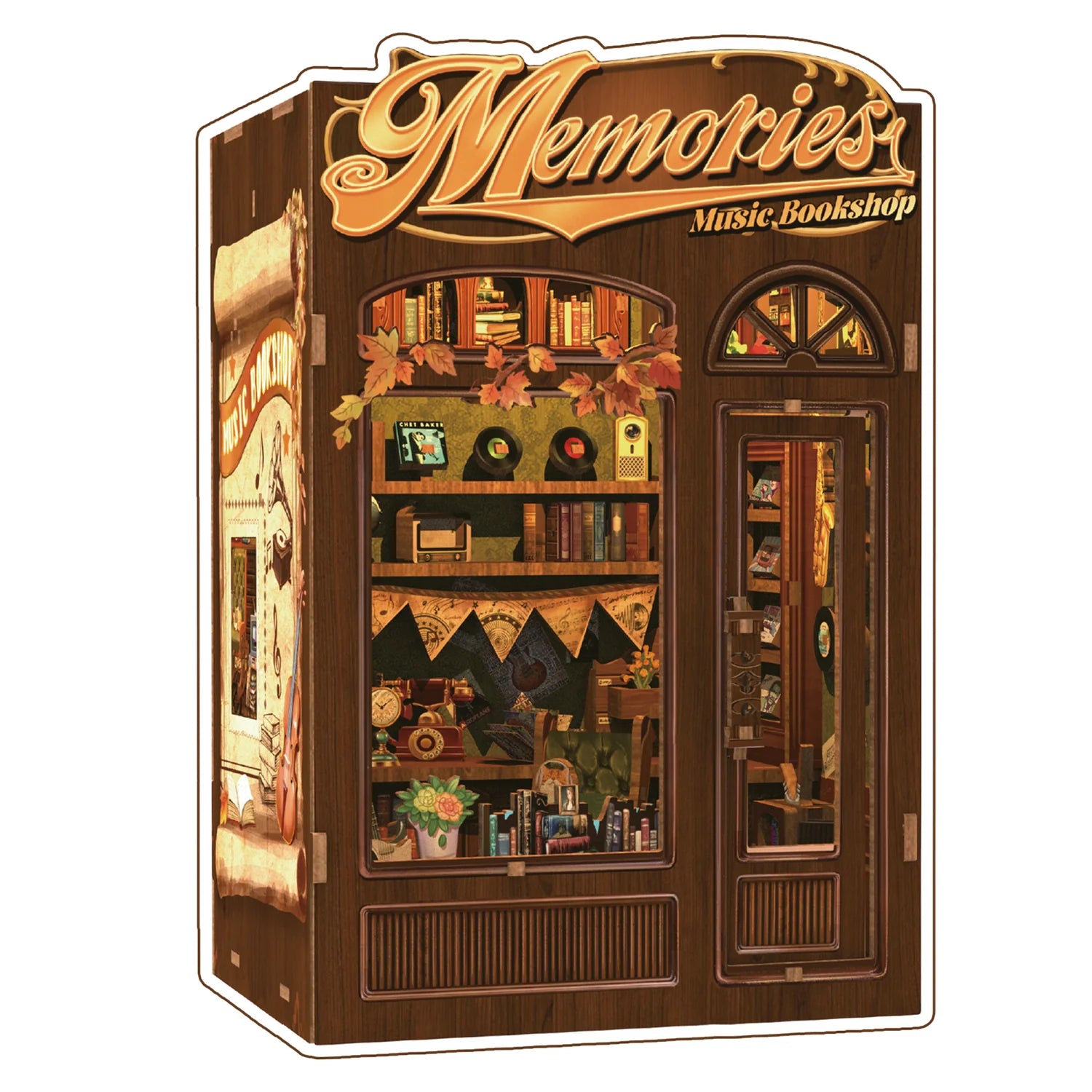 Book Nook - Memories Music Bookshop (Wood)