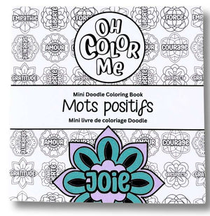 Mots Positifs - Mini Livre de Coloriage