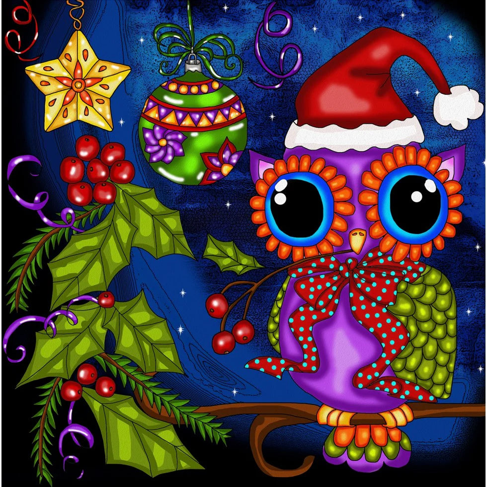 Diamond Painting - Noel c'est chouette, Anie Maltais