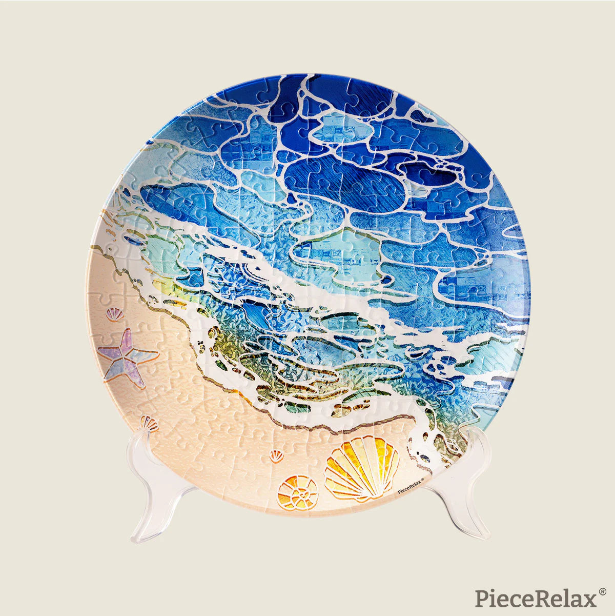 3D Puzzle Plate - Shells and the Sea