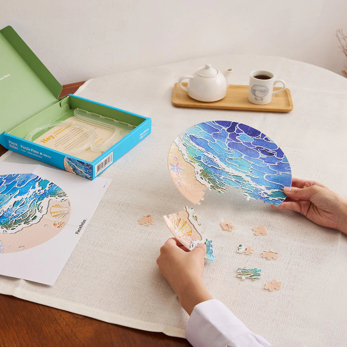 3D Puzzle Plate - Shells and the Sea